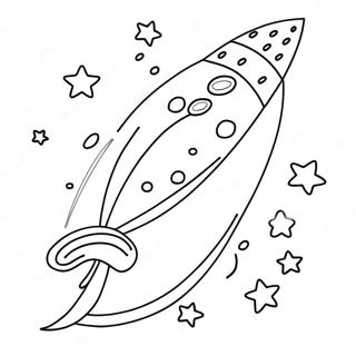 Colorful Comet With Stars Coloring Page 41580-34502