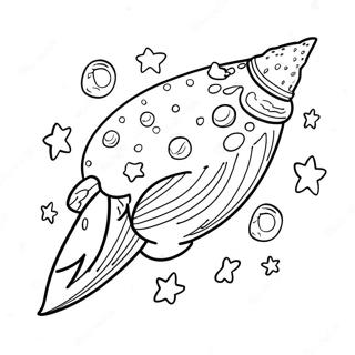 Colorful Comet With Stars Coloring Page 41580-34504