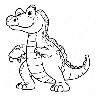 Vector The Crocodile Coloring Page 41599-34515