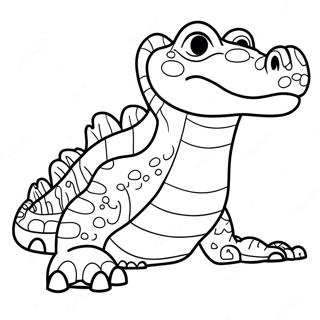 Vector The Crocodile Coloring Page 41599-34516