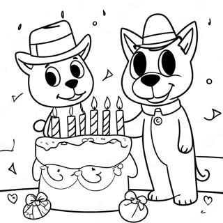 Chase And Marshall Birthday Party Coloring Page 41610-34528