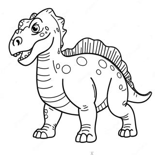 Carnotaurus Dinosaur Coloring Page 41619-34534