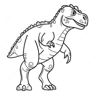 Carnotaurus Dinosaur Coloring Page 41619-34535