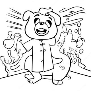 Mr Beast In Action Coloring Page 4161-3359