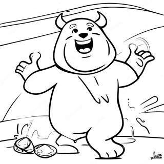 Mr Beast In Action Coloring Page 4161-3360