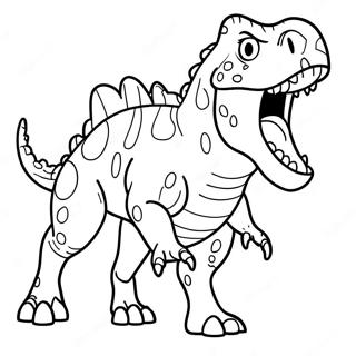 Carnotaurus Roaring Coloring Page 41620-34530