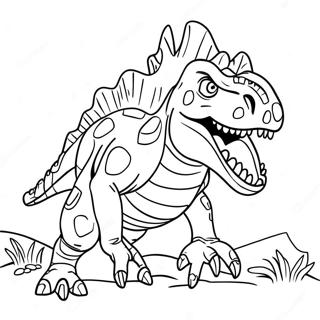 Carnotaurus Roaring Coloring Page 41620-34531