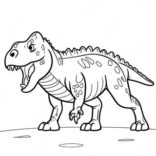 Carnotaurus Roaring Coloring Page 41620-34532