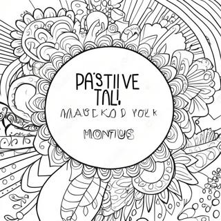 Positive Self Talk Affirmation Coloring Page 41630-34545