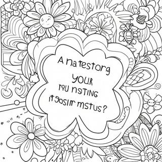 Positive Self Talk Affirmation Coloring Page 41630-34547