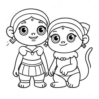 Cleo And Cuquin Fun Adventure Coloring Page 41680-34590