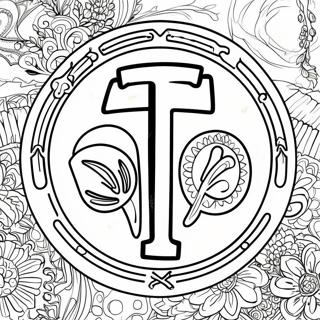 Texas A M Logo Coloring Page 41689-34594