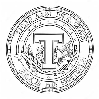 Texas A M Logo Coloring Page 41689-34595