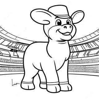 Texas A M Mascot Coloring Page 41690-34588