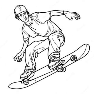 Tony Hawk Coloring Pages