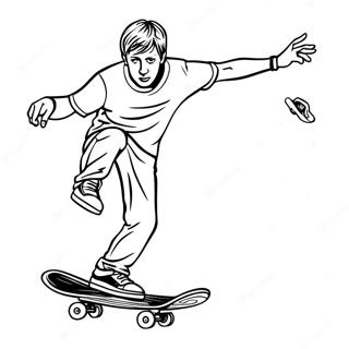 Tony Hawk Coloring Pages