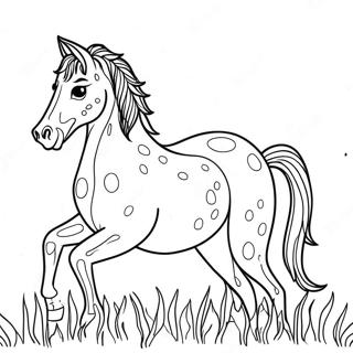 Appaloosa Horse Coloring Page 41709-34602