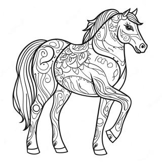 Appaloosa Horse Coloring Page 41709-34604