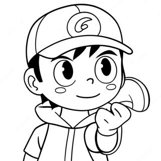 Ash Ketchum Coloring Page 41719-34618