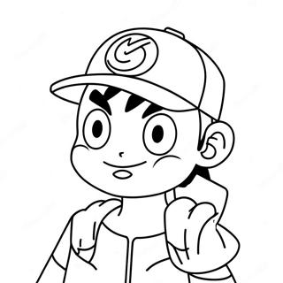 Ash Ketchum Coloring Page 41719-34619