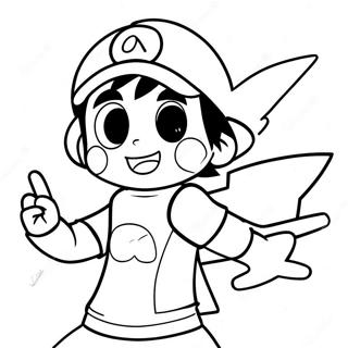 Ash Ketchum Coloring Pages