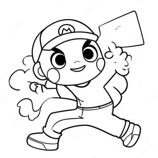 Ash Ketchum Catching Pikachu Coloring Page 41720-34611