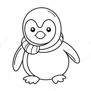 Cute Penguin Coloring Page 41729-34623