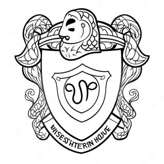 Slytherin House Crest Coloring Page 41739-34640