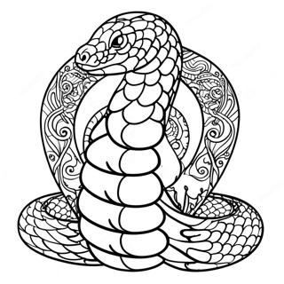 Slytherin Snake Emblem Coloring Page 41740-34652