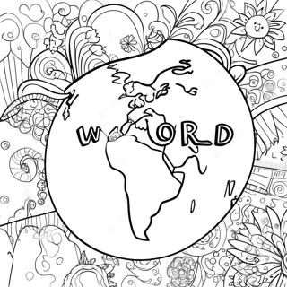 Word World Coloring Page 41759-34642