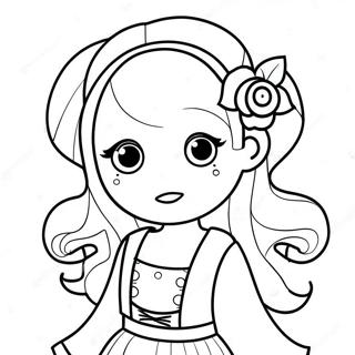 Pretty Girl Gacha Life Coloring Page 41769-34654