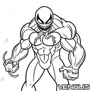 Venom Among Us Coloring Pages