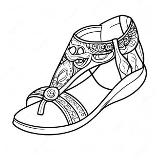 Sandals Coloring Page 41799-34676