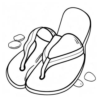 Colorful Beach Sandals Coloring Page 41800-34682