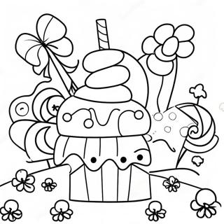 Candyland Coloring Page 4180-3370