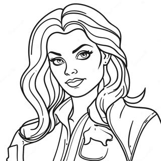 Bad Girl With Attitude Coloring Page 41810-34693