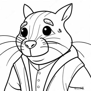 Master Splinter Coloring Page 41819-34690