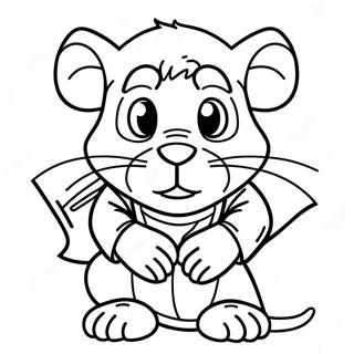 Master Splinter Coloring Page 41819-34692