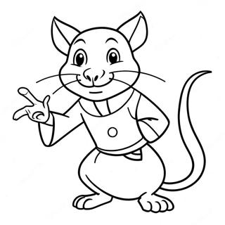 Master Splinter In Action Coloring Page 41820-34698