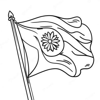 Indian Flag Coloring Page 41829-34702