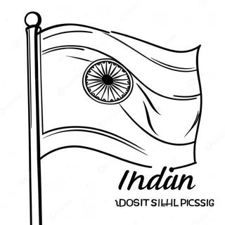 Indian Flag Coloring Page 41829-34703