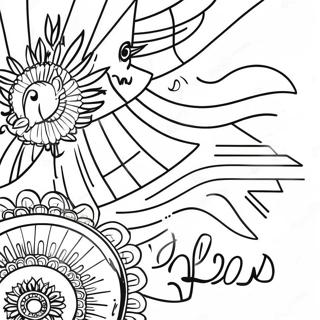 Vibrant Indian Flag Coloring Page 41830-34705