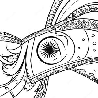 Vibrant Indian Flag Coloring Page 41830-34706