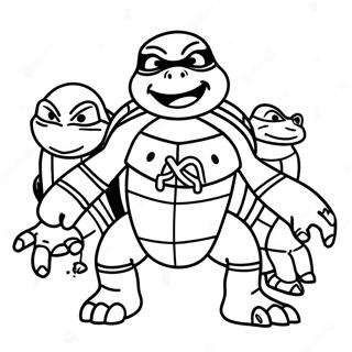 Ninja Turtles Coloring Page 41839-34714