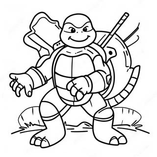 Ninja Turtles Coloring Page 41839-34715