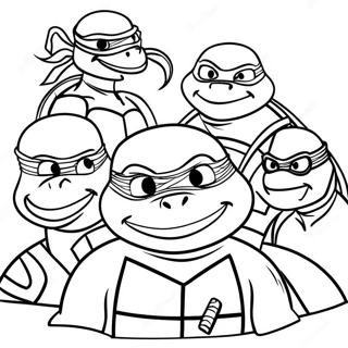 Ninja Turtles Coloring Page 41839-34716