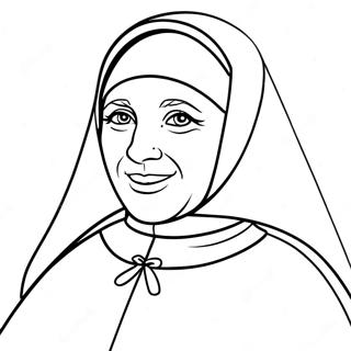 Nun Coloring Page 41849-34724