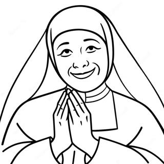 Nun Coloring Pages