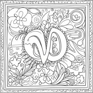 Vowel Coloring Page 41869-34735