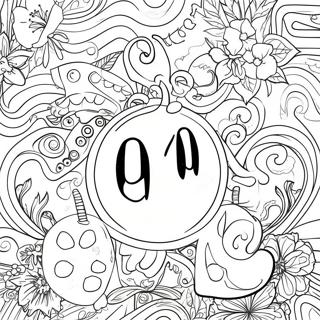 Vowel Coloring Page 41869-34736